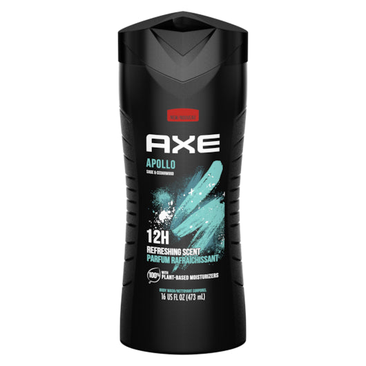 Axe Body Wash Apollo-16 fl oz.-4/Case