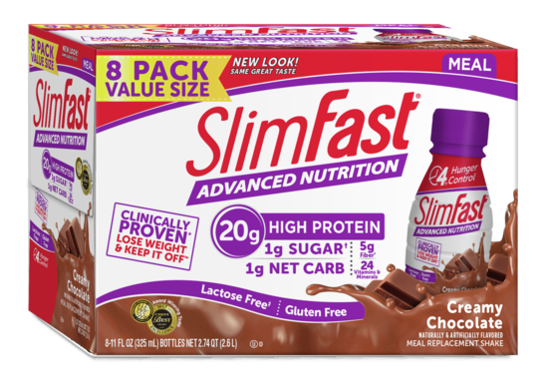Slimfast Advanced Nutrition Ready To Drink Creamy Milk Chocolate Shake-11 fl oz.s-8/Box-3/Case