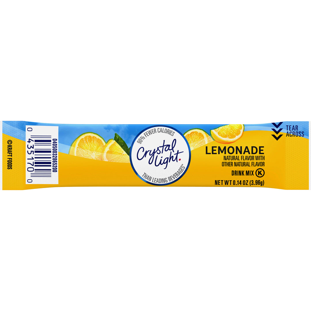 Crystal Light Lemonade Beverage On The Go-0.14 oz.-10/Box-12/Case