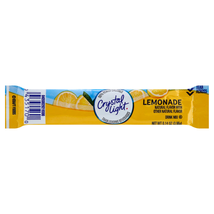 Crystal Light Lemonade Beverage On The Go-0.14 oz.-10/Box-12/Case
