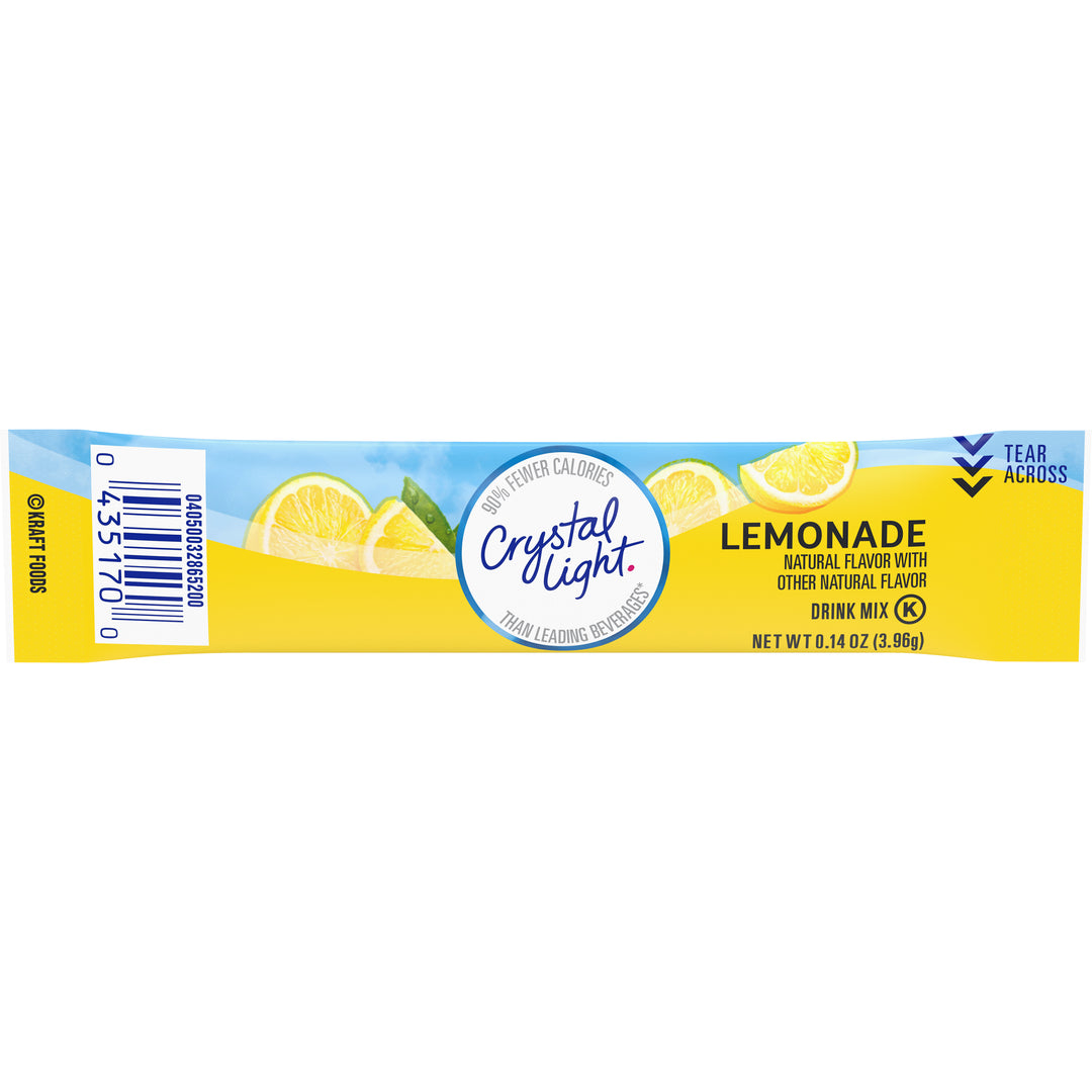 Crystal Light Lemonade Beverage On The Go-0.14 oz.-10/Box-12/Case