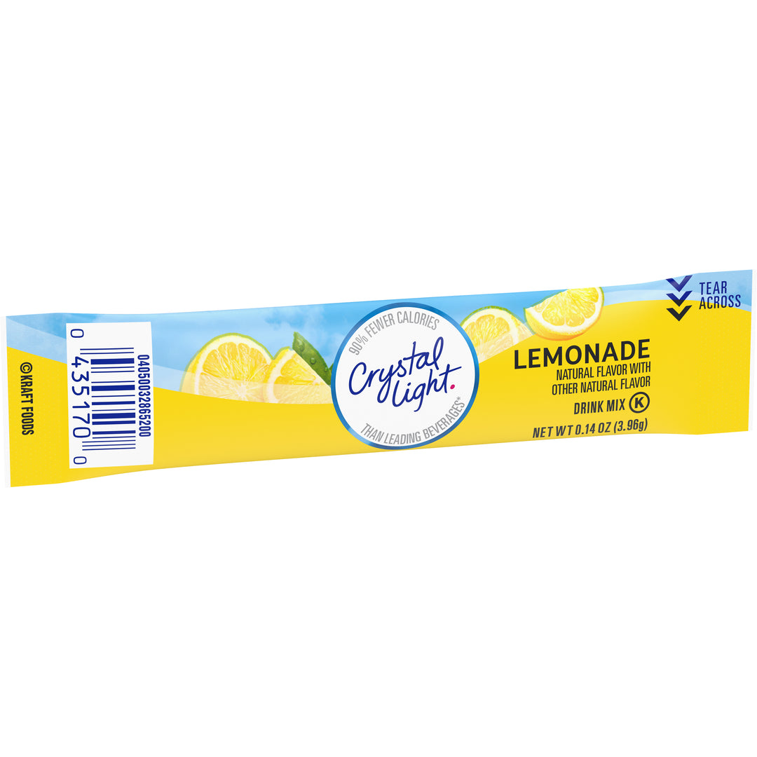 Crystal Light Lemonade Beverage On The Go-0.14 oz.-10/Box-12/Case