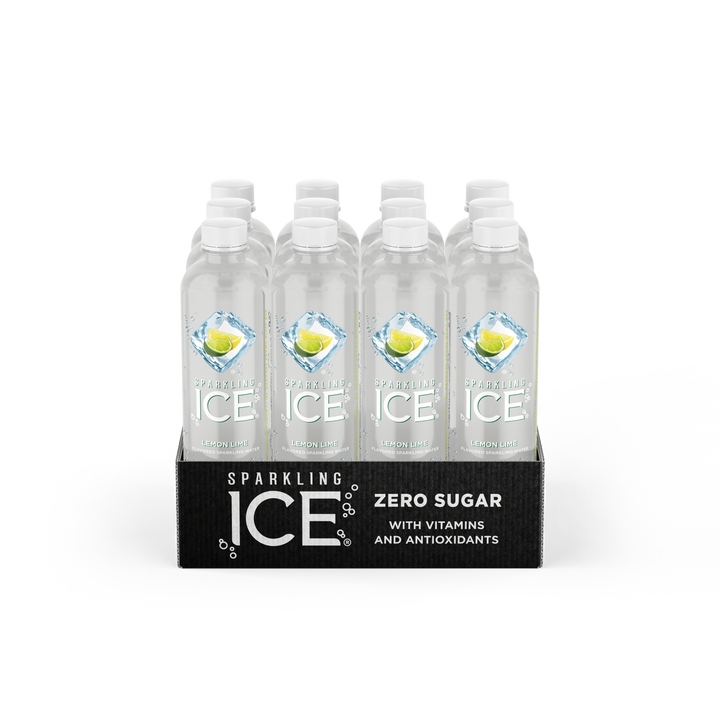 Sparkling Ice Lemon Lime Flavored Sparkling Water-17 fl oz.-12/Case