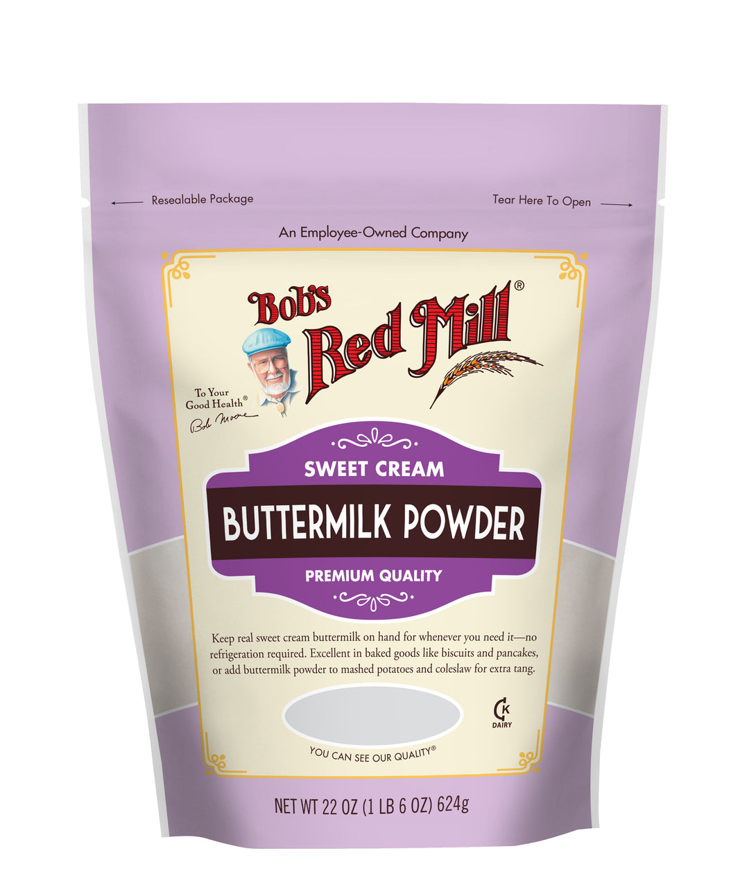 Bob's Red Mill Natural Foods Inc Buttermilk Powder Sweet Cream-22 oz.-4/Case