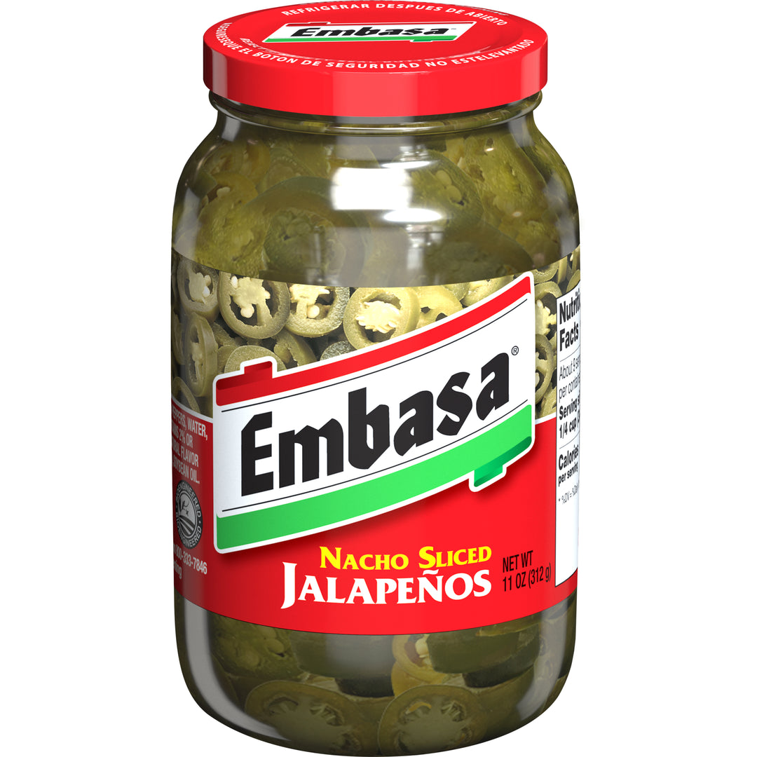 Embasa Pepper Nacho Sliced Jalapeno Glass-11 oz.-12/Case