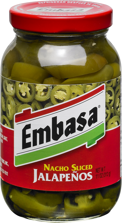 Embasa Pepper Nacho Sliced Jalapeno Glass-11 oz.-12/Case