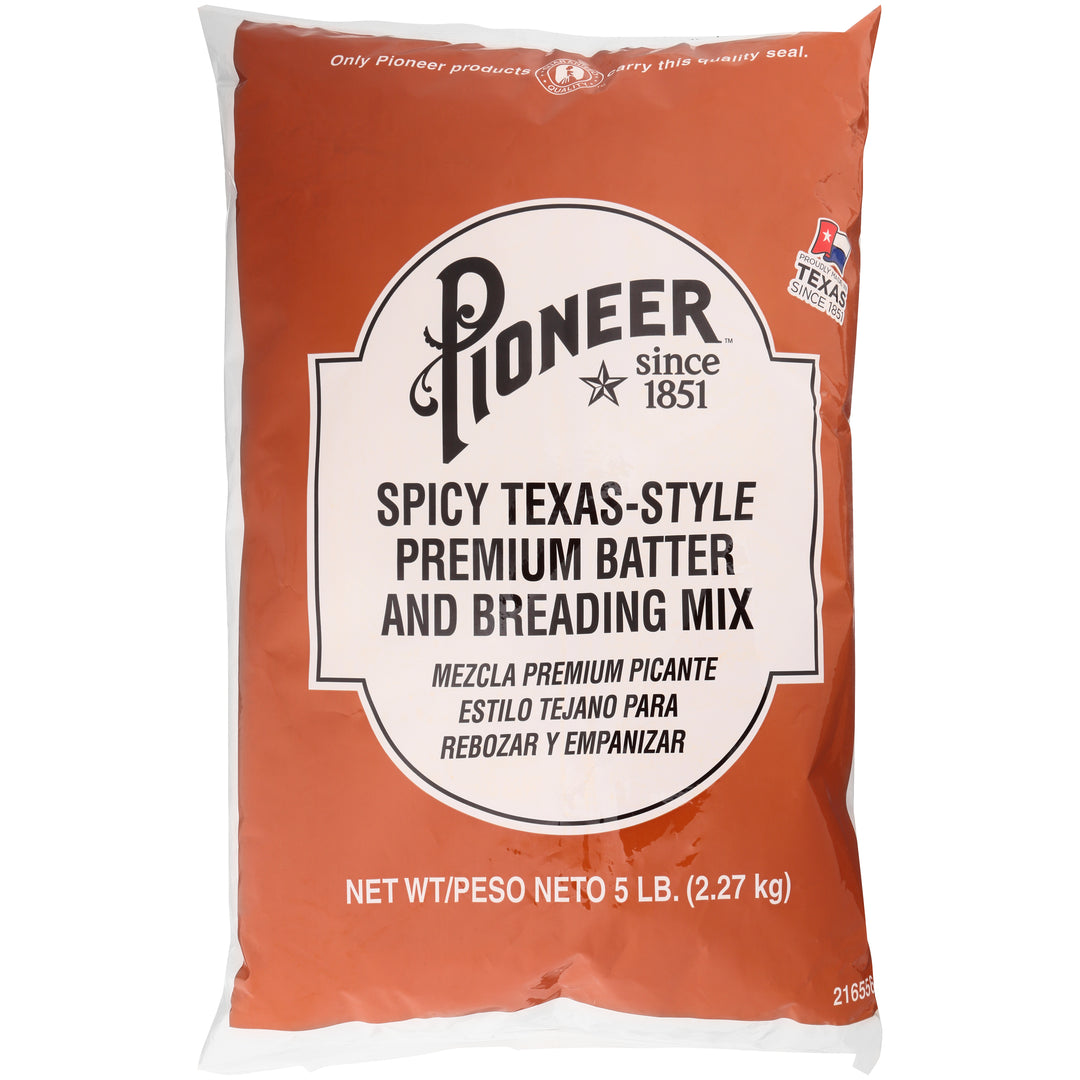 Pioneer Spicy Texas-Style Premium Breading & Batter Mix-5 lb.-6/Case