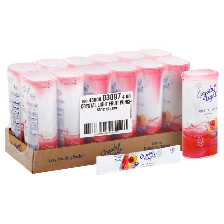 Crystal Light Fruit Punch Beverage Mix-2.04 oz.-12/Case