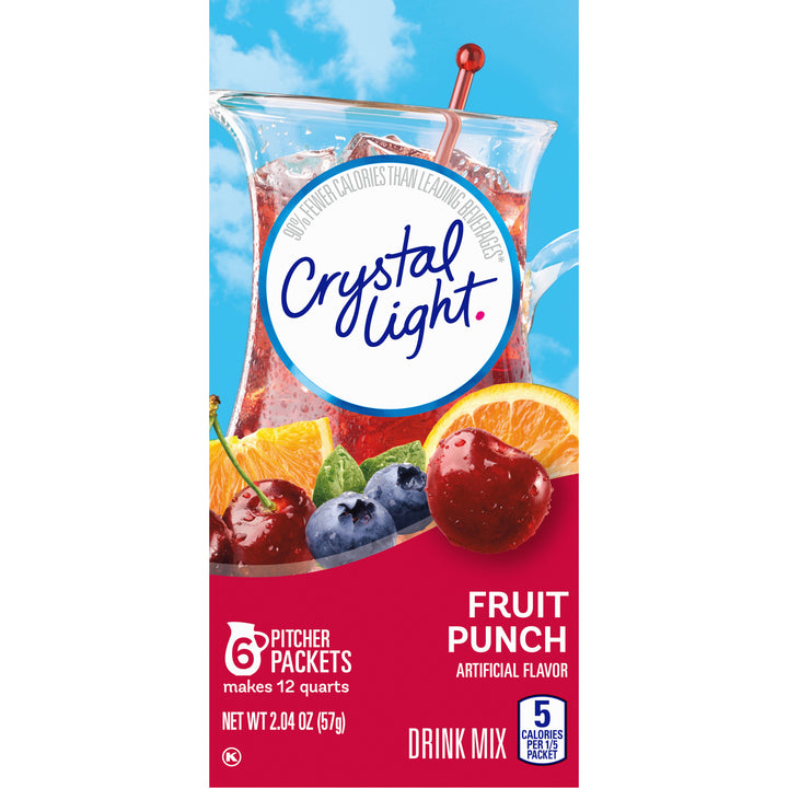 Crystal Light Fruit Punch Beverage Mix-2.04 oz.-12/Case