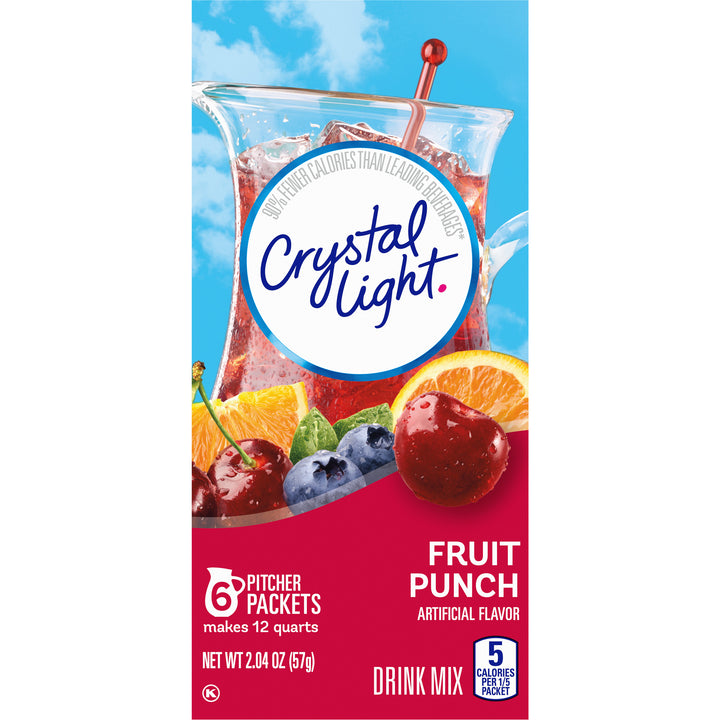Crystal Light Fruit Punch Beverage Mix-2.04 oz.-12/Case