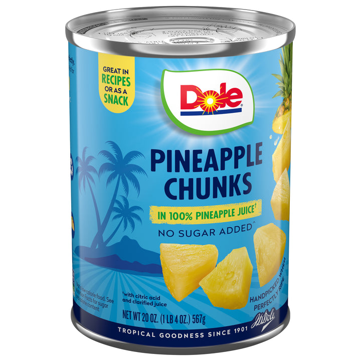 Dole Chunk Pineapple In Juice-20 oz.-12/Case