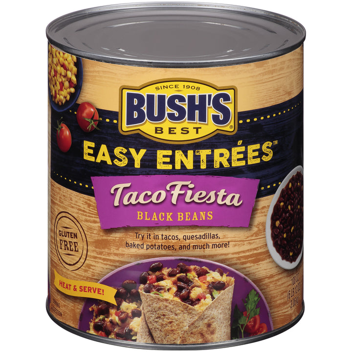 Bush's Best Taco Fiesta Black Bean-108 oz.-6/Case