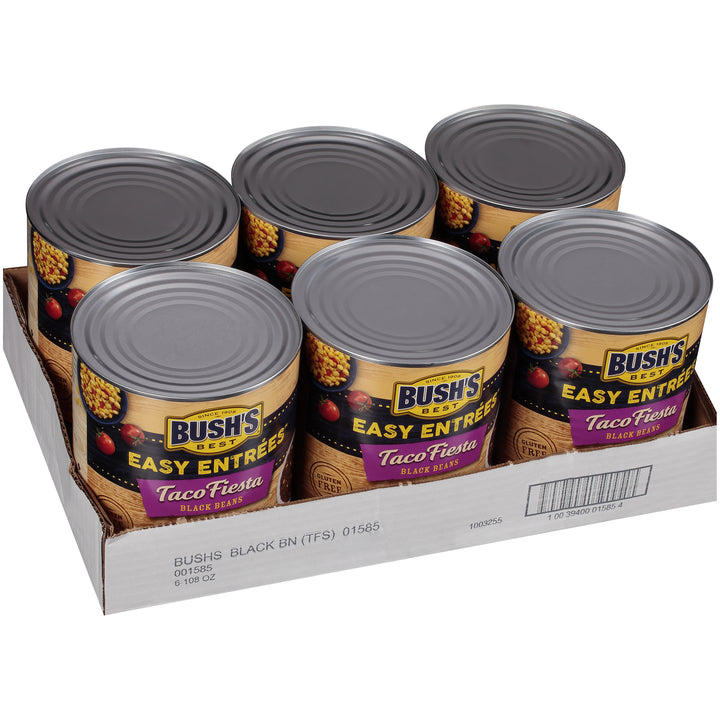 Bush's Best Taco Fiesta Black Bean-108 oz.-6/Case