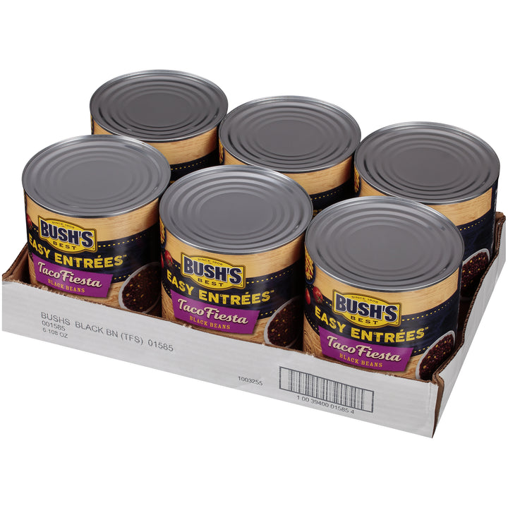 Bush's Best Taco Fiesta Black Bean-108 oz.-6/Case