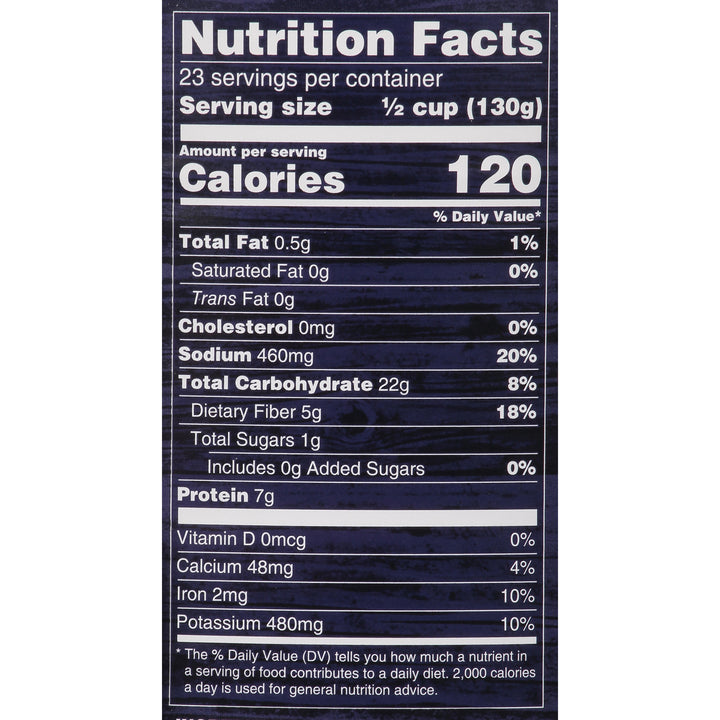 Bush's Best Taco Fiesta Black Bean-108 oz.-6/Case