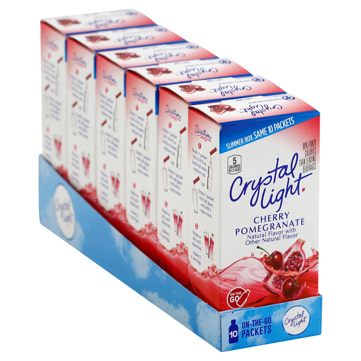 Crystal Light Cherry Pomegranate Beverage On The Go-0.11 oz.-10/Box-12/Case