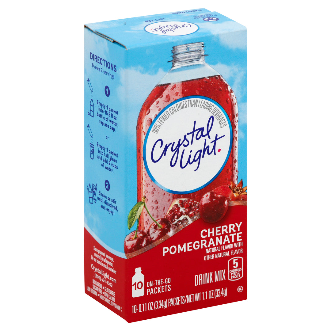 Crystal Light Cherry Pomegranate Beverage On The Go-0.11 oz.-10/Box-12/Case