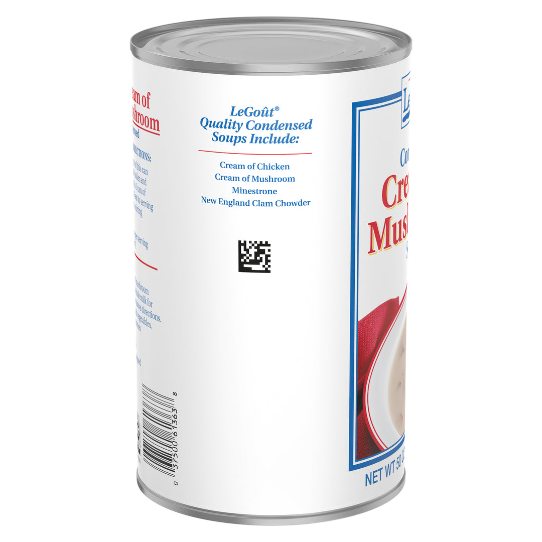 Legout Cream Of Mushroom Condensed Canned Soup-50 oz.-12/Case