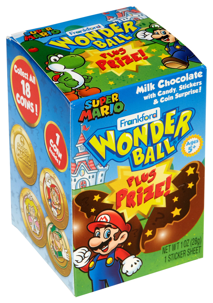 Frankford Candy Wonder Ball Prize Mario-1 oz.-10/Box-12/Case