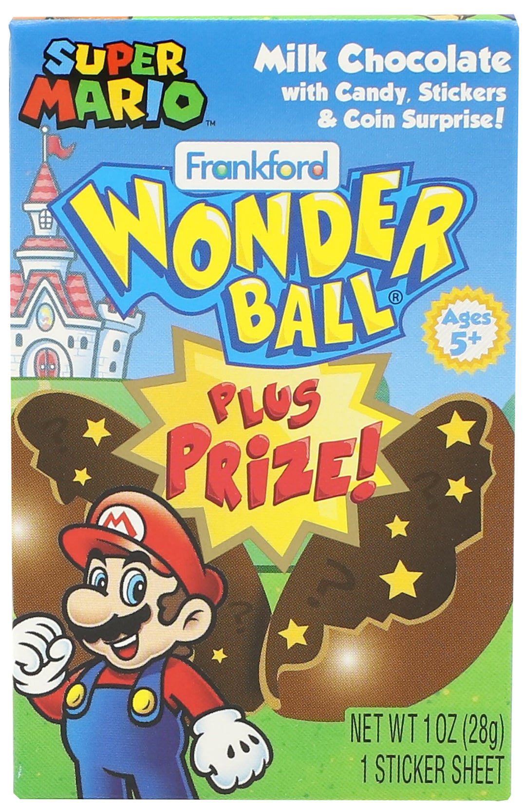 Frankford Candy Wonder Ball Prize Mario-1 oz.-10/Box-12/Case
