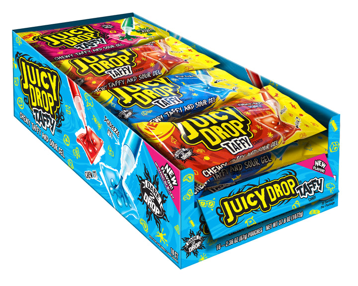 Juicy Drop Taffy-2.36 oz.-16/Box-12/Case