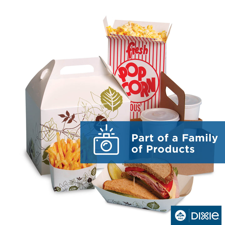 Ecosmart Paper Food Tray Polycoated 1 lb.-250 Count-4/Case