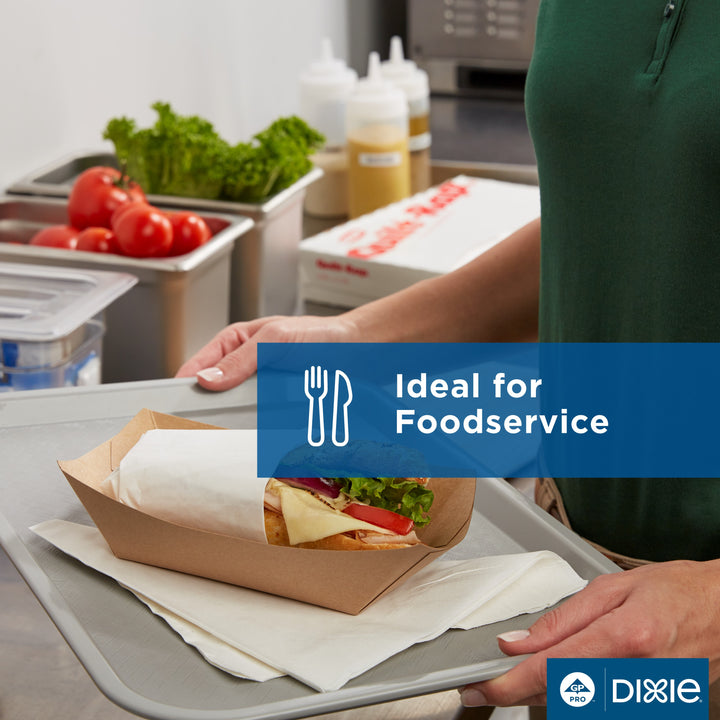 Ecosmart Paper Food Tray Polycoated 1 lb.-250 Count-4/Case