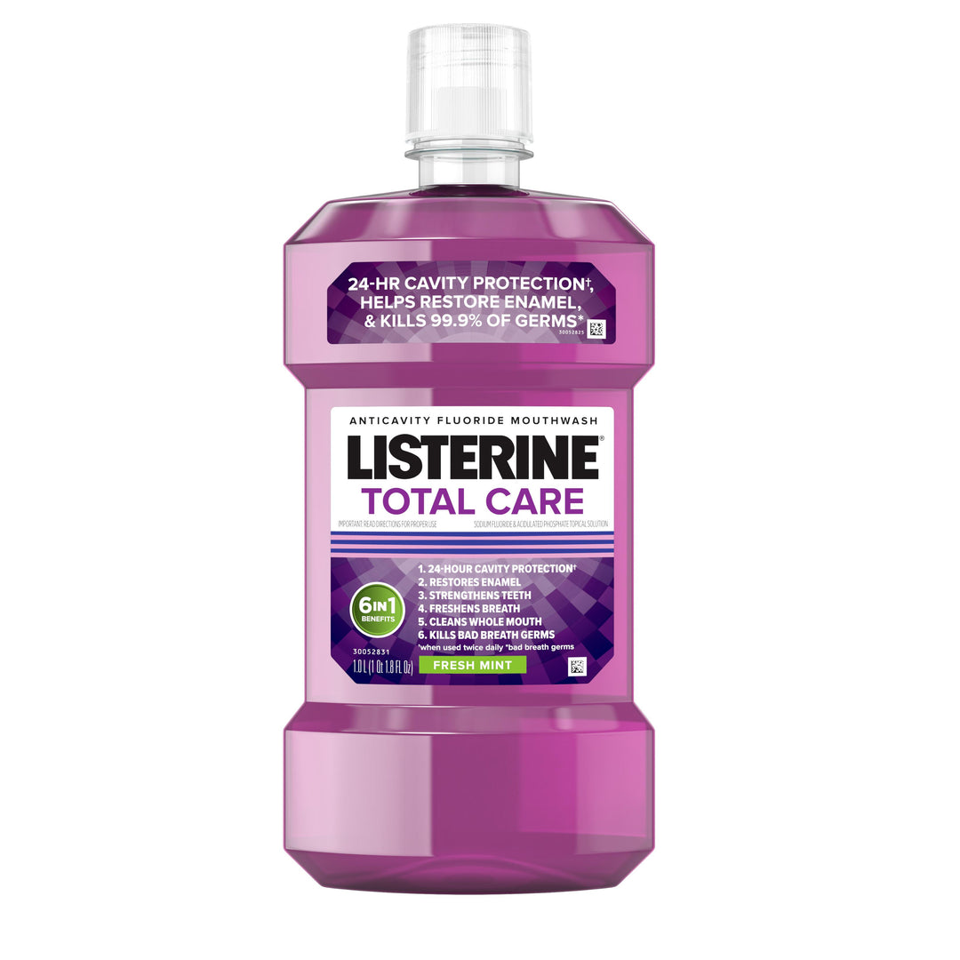 Listerine Total Care Fresh Mint Mouthwash-1 Liter-6/Case