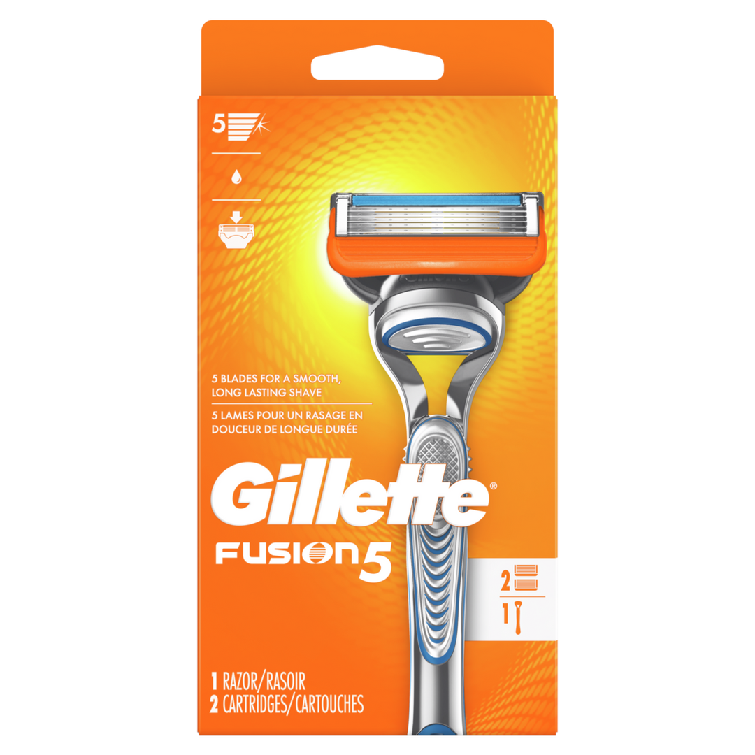 Gillette Razor Fusion Base-1 Count-6/Box-6/Case