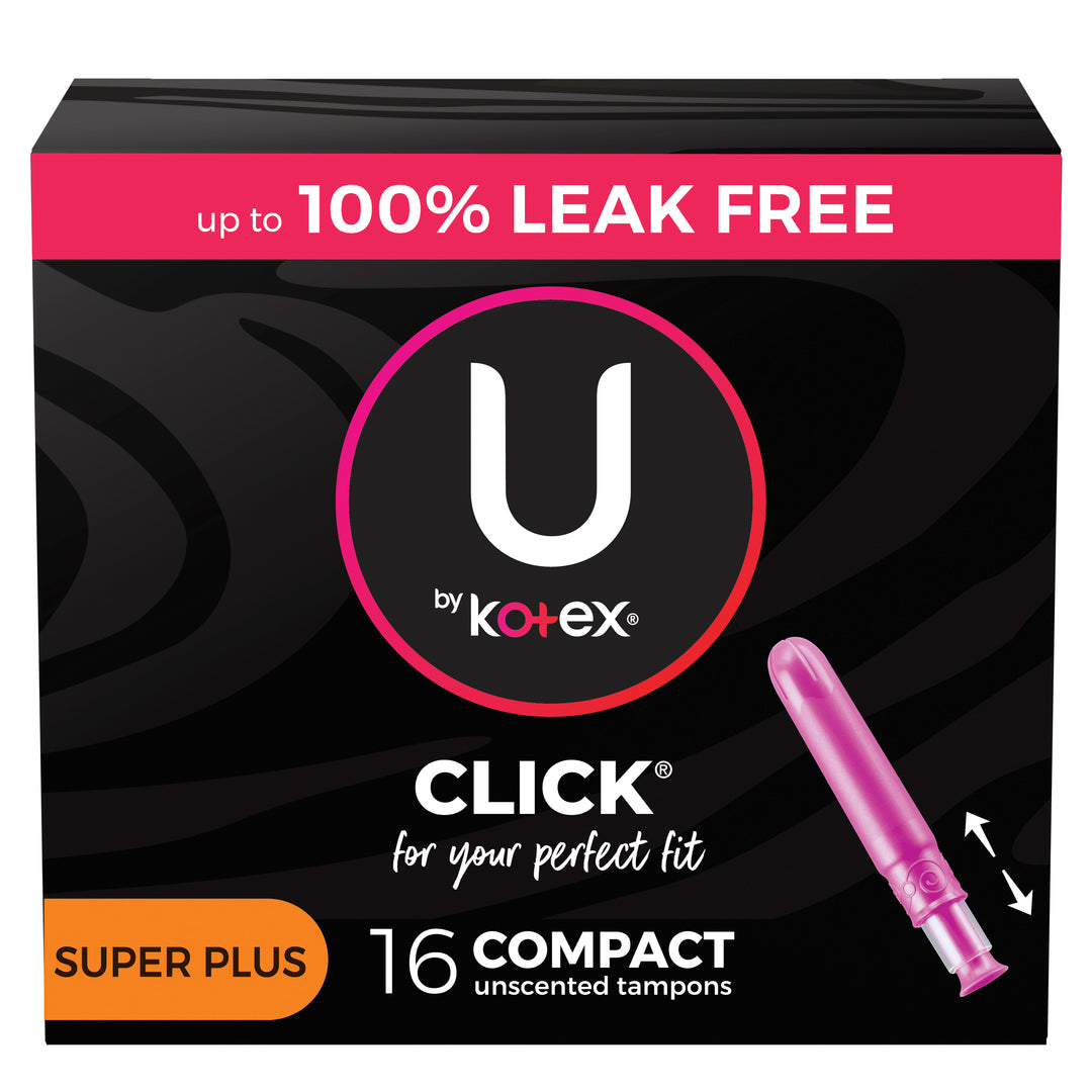 U By Kotex Super Premium Tampons Super Absorbency-16 Count-8/Case