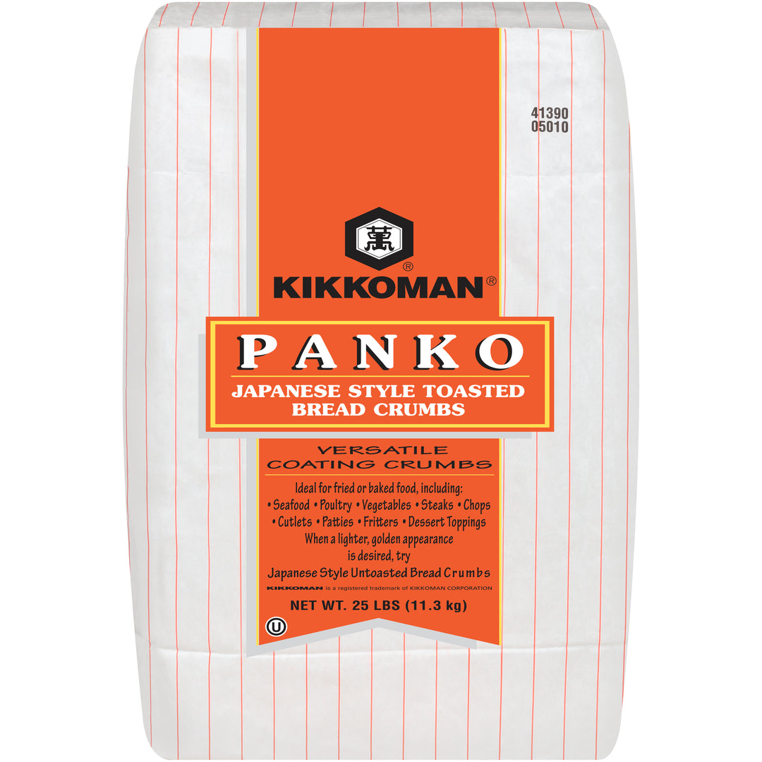 Kikkoman Toasted Panko Japanese Style Bread Crumbs-25 lb.