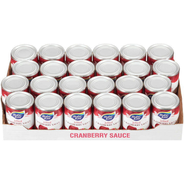 Ruby Kist Jellied Cranberry Sauce-14 oz.-24/Case