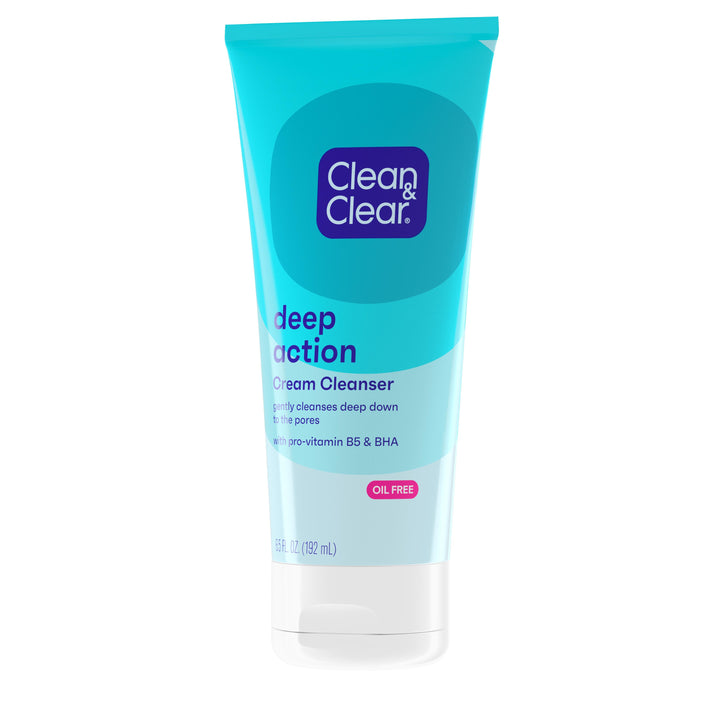 Clean & Clear Deep Action Cream Cleanser-6.5 oz.-3/Box-4/Case