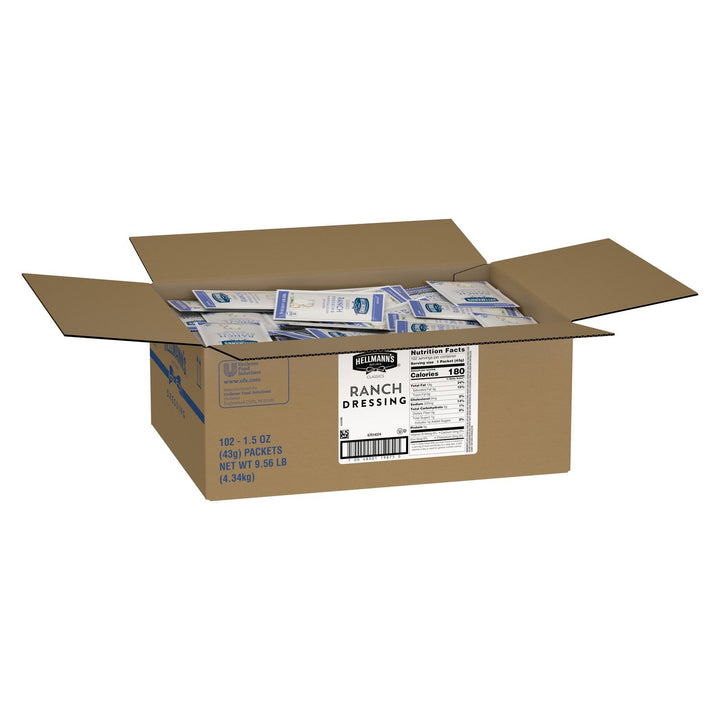 Hellmann's Classics Ranch Salad Dressing Single Serve-1.5 fl oz.-102/Case