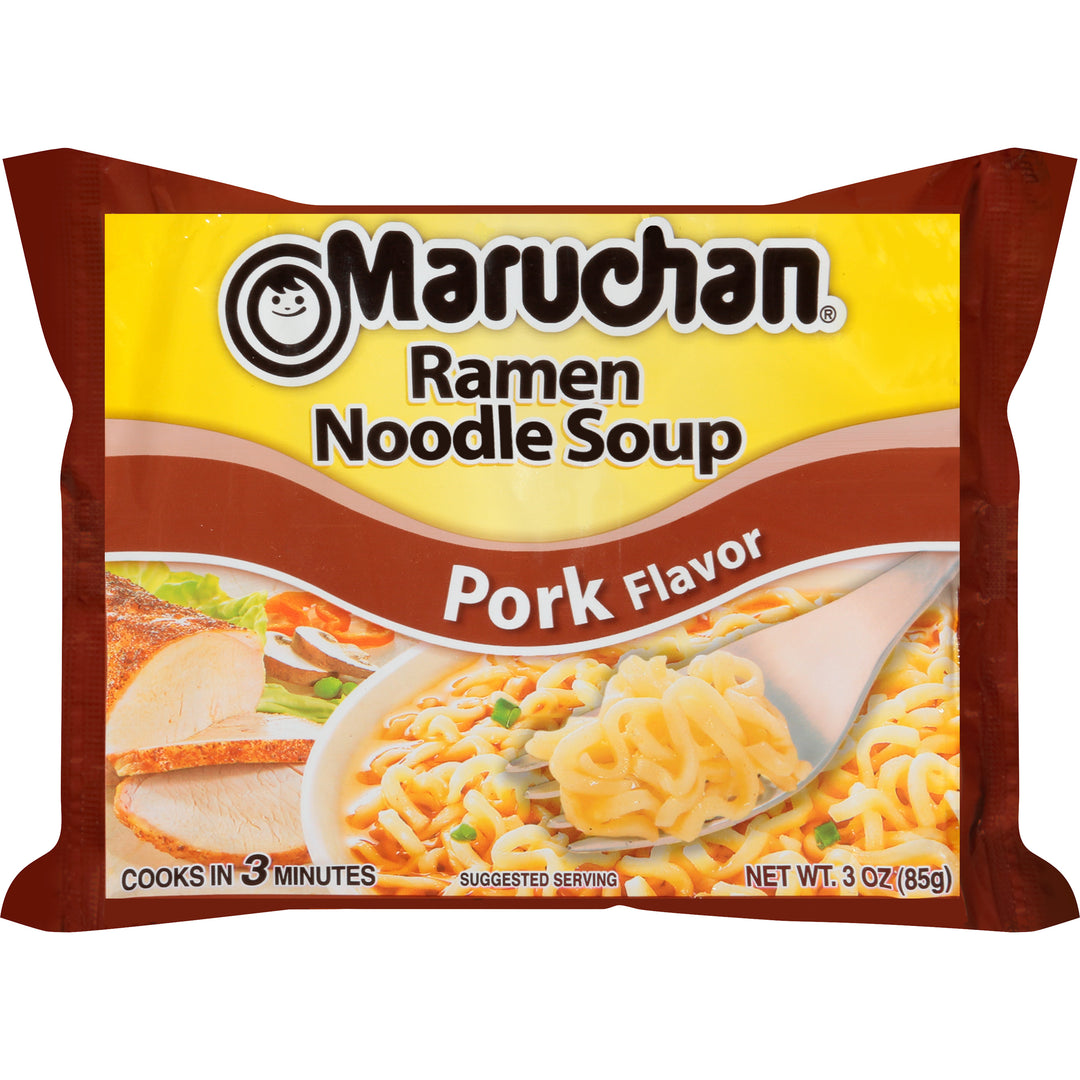 Maruchan Instant Pork Flavored Ramen Noodle Soup-3 oz.-24/Case