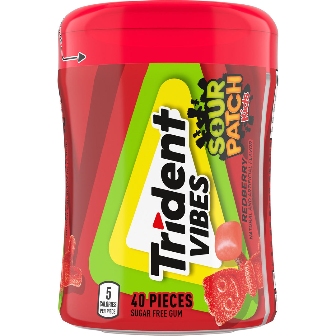 Trident Vibes Gum Red Berry-40 Count-4/Box-6/Case