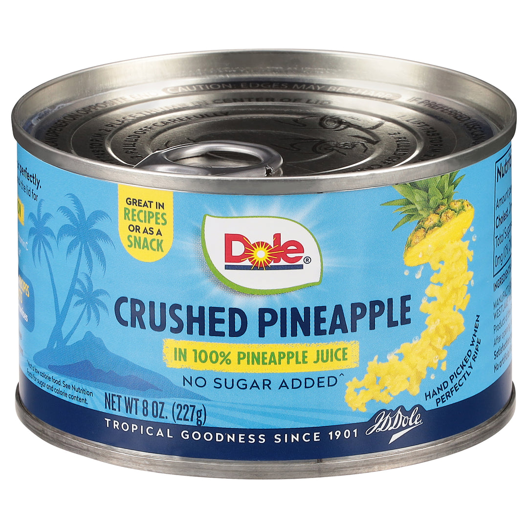 Dole In Juice Crushed Pineapple-8 oz.-12/Case
