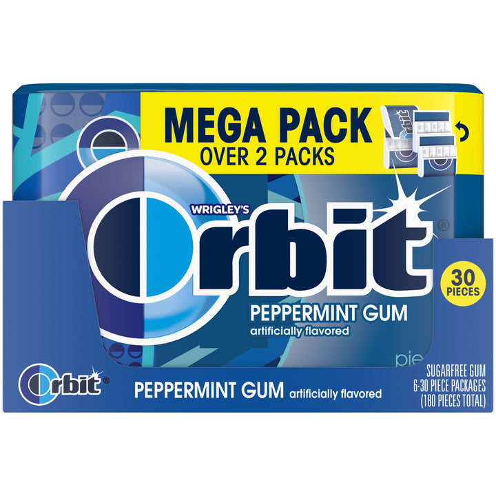 Orbit Peppermint Mega Pack-2.011 oz.-6/Box-8/Case