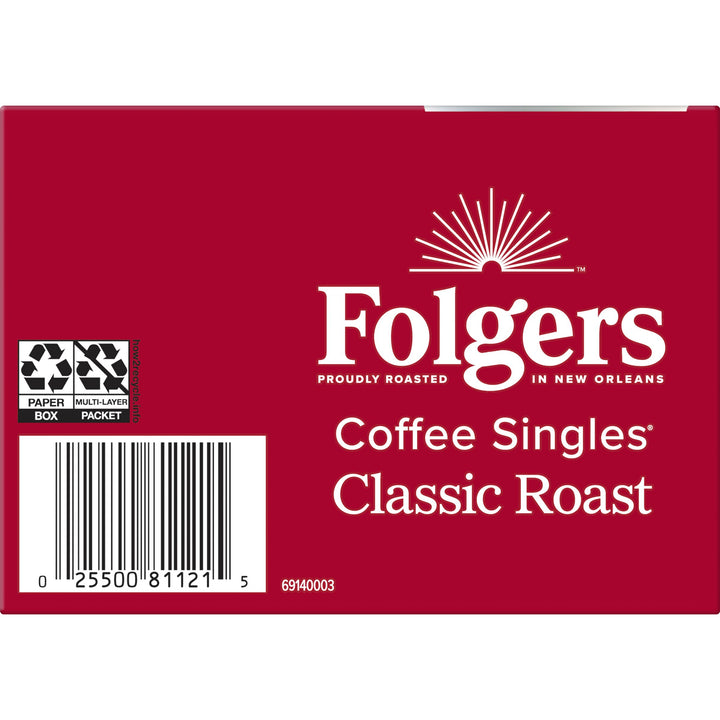 Folgers Regular Coffee Singles-3 oz.-12/Case