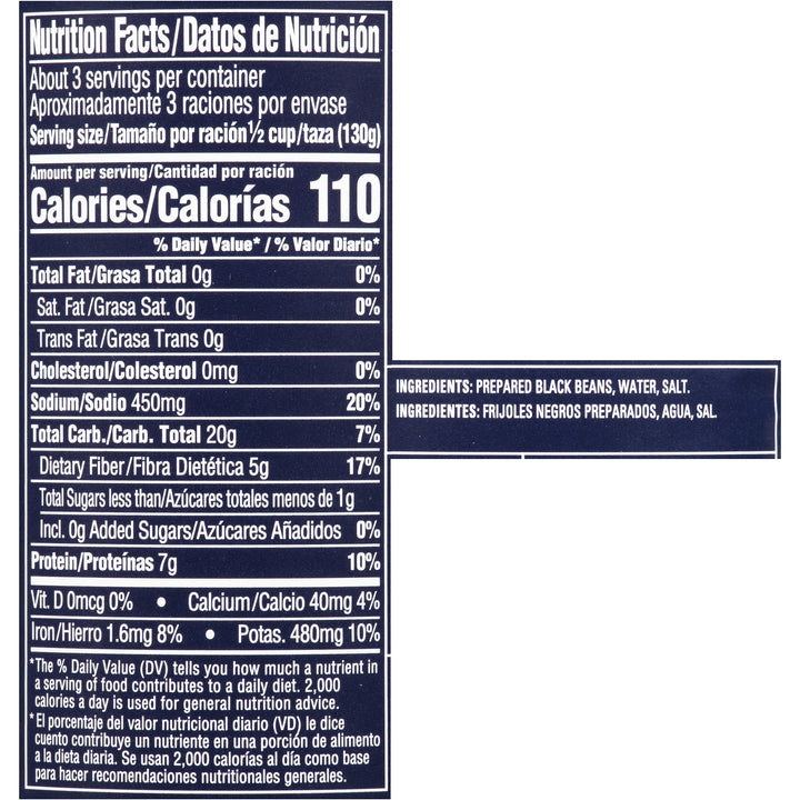 Bush's Best Original Black Beans-15 oz.-12/Case