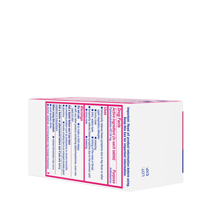 Benadryl Ultra Tablets-100 Count-6/Box-12/Case