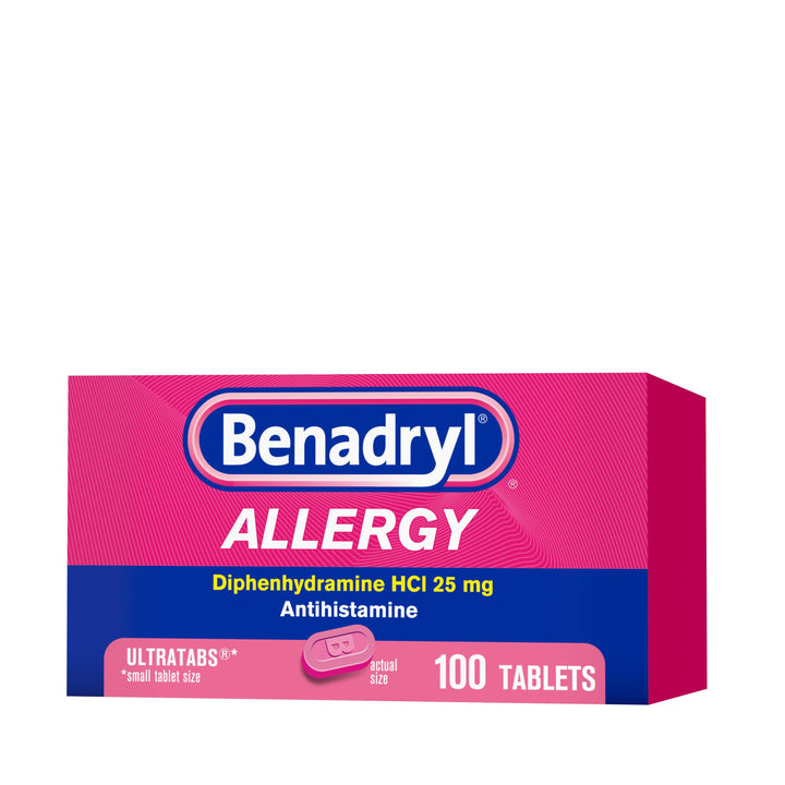 Benadryl Ultra Tablets-100 Count-6/Box-12/Case