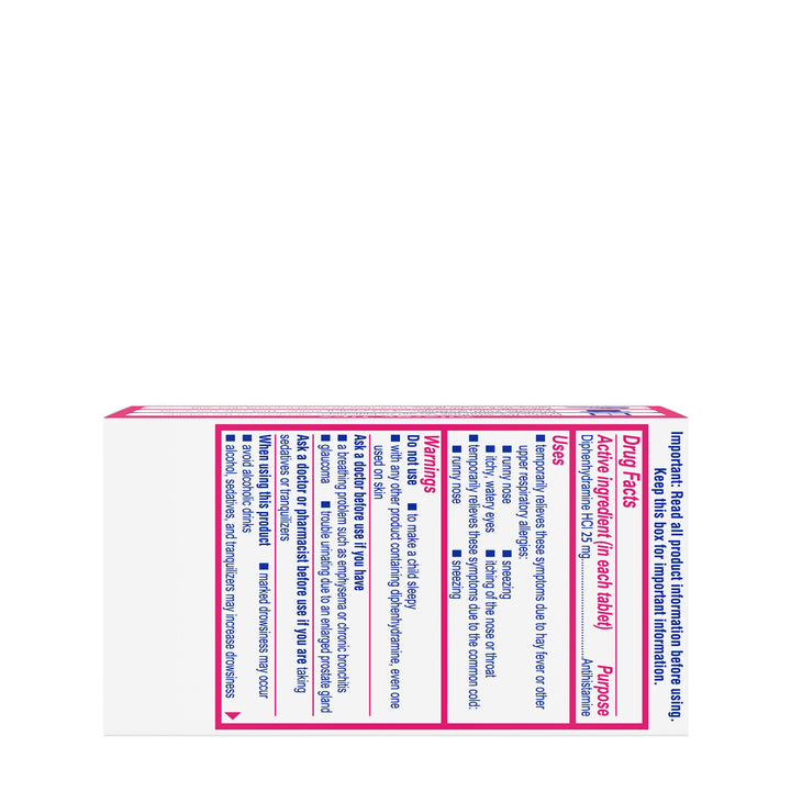 Benadryl Ultra Tablets-100 Count-6/Box-12/Case