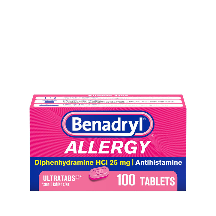 Benadryl Ultra Tablets-100 Count-6/Box-12/Case