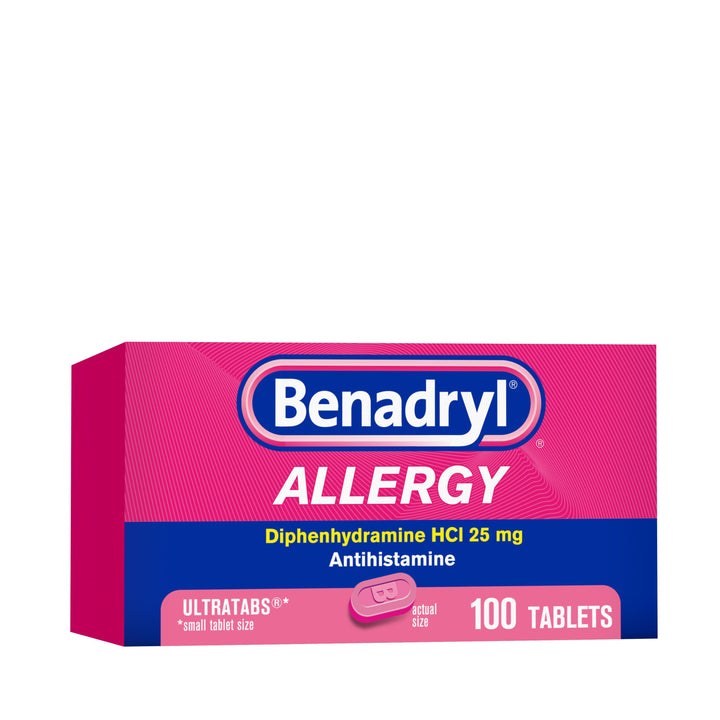 Benadryl Ultra Tablets-100 Count-6/Box-12/Case