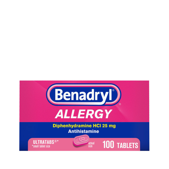 Benadryl Ultra Tablets-100 Count-6/Box-12/Case