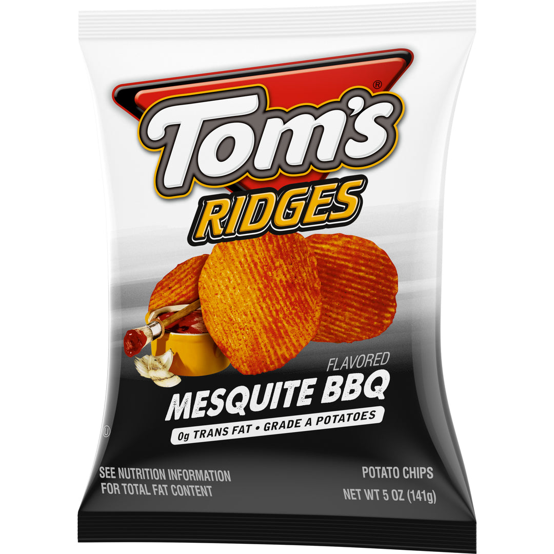 Toms Flat Chips Mesquite Bbq-5 oz.-9/Case
