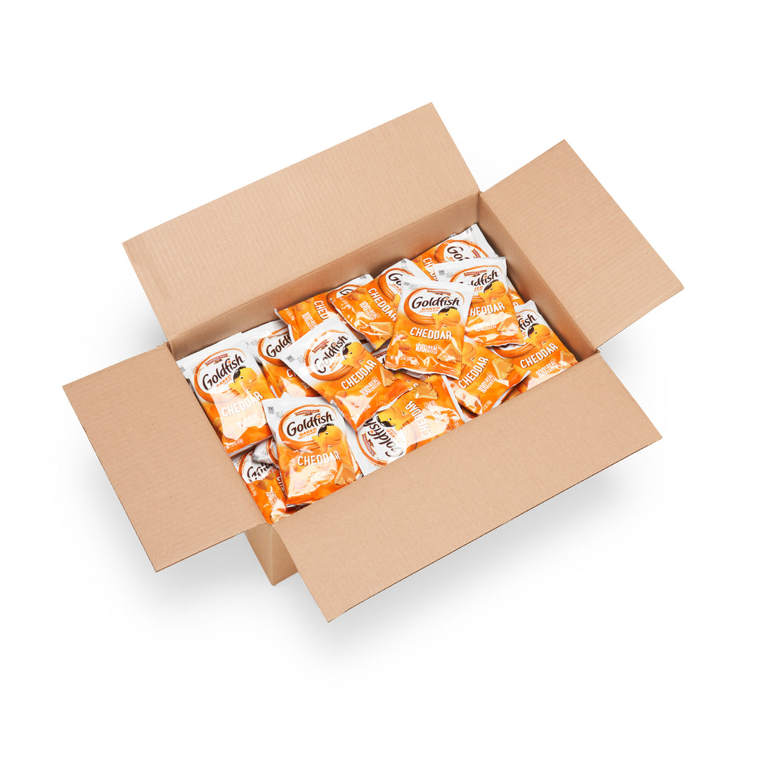 Pepperidge Farm Goldfish Crackers Cheddar Single-Serve Snack 1.5oz Bag 72/Case