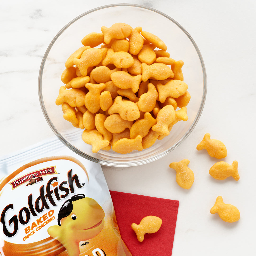 Pepperidge Farm Goldfish Crackers Cheddar Single-Serve Snack 1.5oz Bag 72/Case