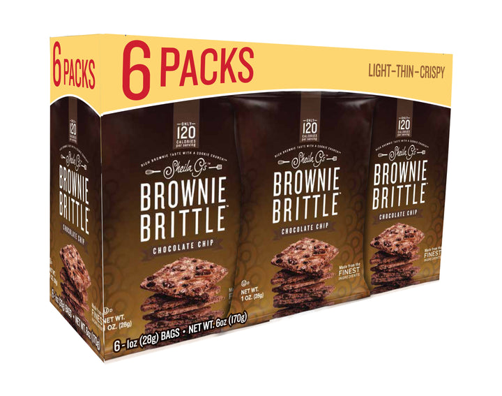 Sheila G's Chocolate Chip Brownie Brittle Trays-6 Each-8/Case
